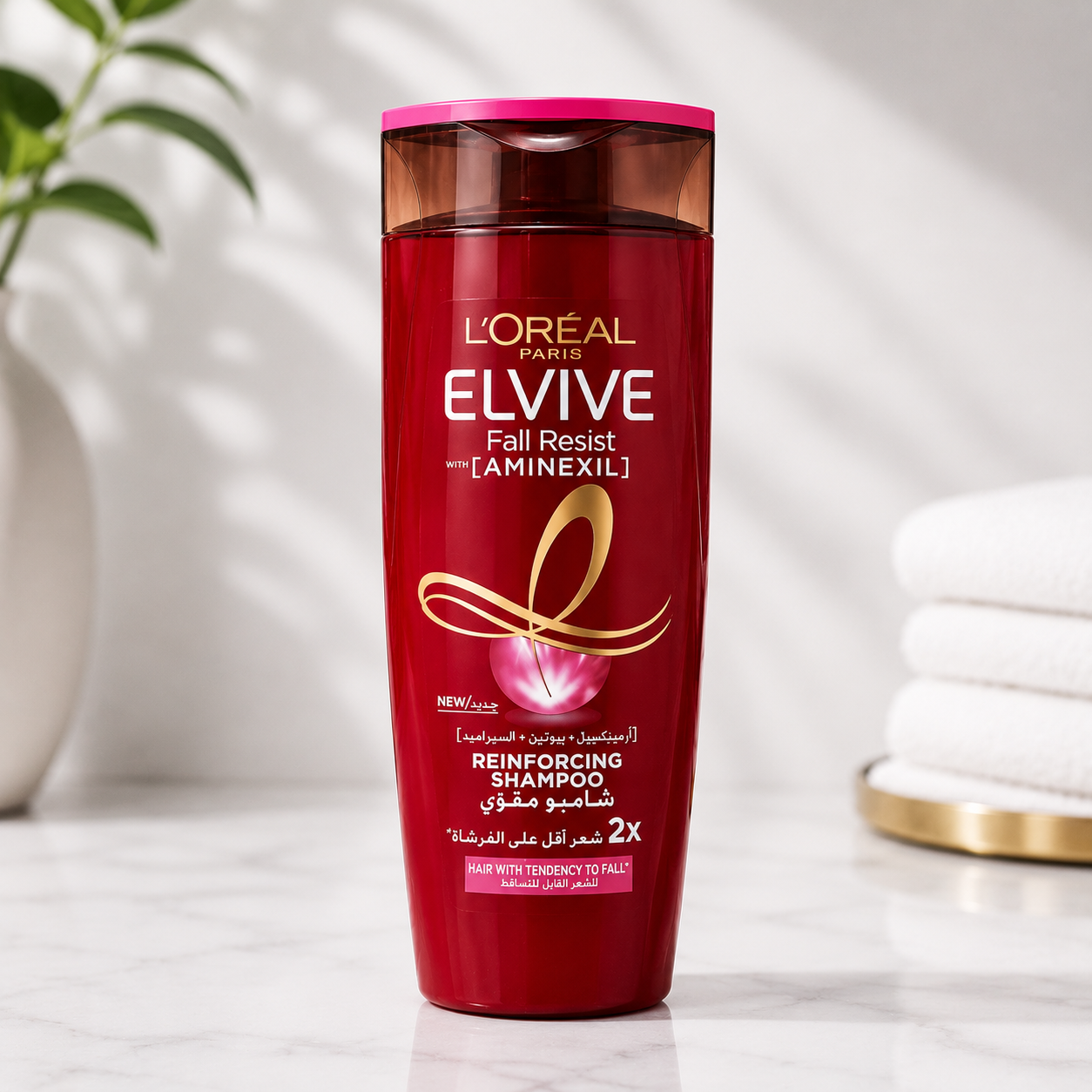 LOREAL Paris Elvive Fall Resistant 6ooml Shampoo Reinforcing لوريال إلفيف شامبو مقوي للشعرعقاوم للتساقط
